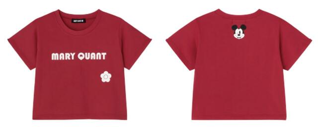 ミッキーマウスデザインレトロロゴ Tシャツ 6,600円｜MARY QUANT DISNEY DESIGN COLLECTION 第2弾