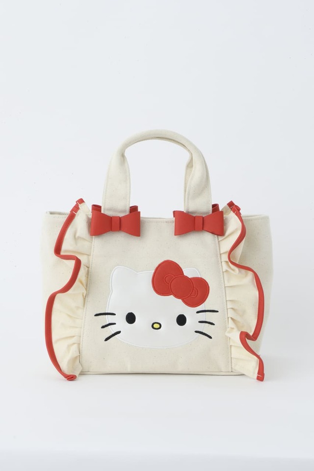 【SHIBUYA109×HELLO KITTY SPECIAL COLLABORATION】GALET’S（3階） HELLO KITTYフリルトートバッグ 全2種 各¥6,490