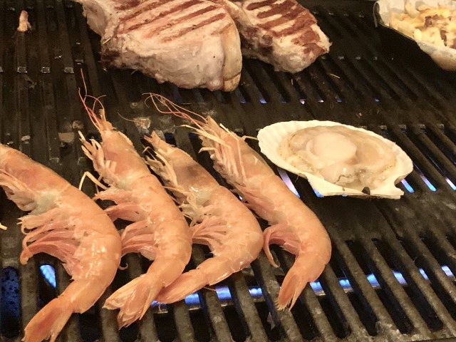 エビが焼ける香りがたまらない