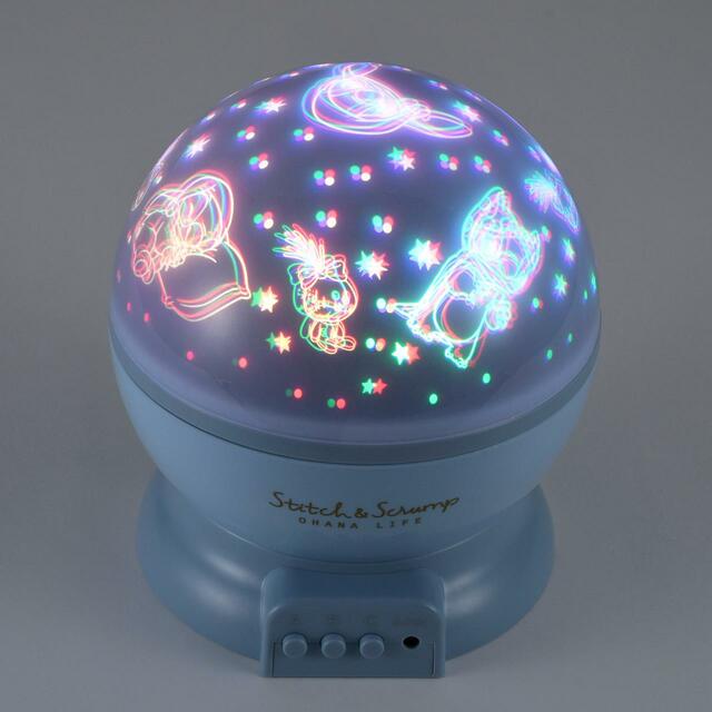 スティッチ＆スクランプ ルームプロジェクター Disney Stitch＆Scramp OHANA LIFE 4,400円