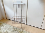 【ニトリ ステンレスシャワーラック】固定式のシャワーホルダーに取り付けられるタイプ。壁に磁石がつかなくてもほとんどの浴室で使えます!