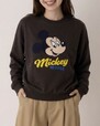 ＜Disney＞【ミッキー＆ミニー】サガラ刺しゅうゆったり裏毛トレーナー 2,980円