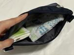 【ワークマン しごできカバン 撥水防汚2WAYトートバッグ】バッグインバッグは約縦15×横24cm。財布やスマホを入れるのにちょうどいい大きさです