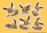 「ポケモン東京ばな奈 イーブイ缶」イーブイ缶についてくる！全6種類のスペシャルステッカーも