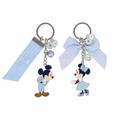 キーチェーンセット｜1,700円｜(1個あたり)長さ約11cm 2個セット｜Disney Blue Ever After