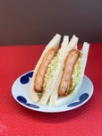【エビカツサンド　540円】プリッとしたエビの食感がやみつきになりそう