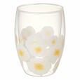 キアーロ ダブルウォールグラス／フラワー：1,400円（税込）
