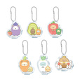 アクリルキーホルダー（ランダム6種）600円（税込660円）｜すみっコぐらしカフェ　～ようこそ！たべもの王国～
