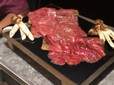 焼松茸と都萬牛の赤身＆焼松茸と松坂牛サーロインの焼きすき