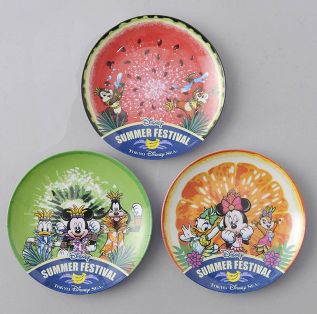 プレートセット／2015年 東京ディズニーシー「ディズニー・サマーフェスティバル」スペシャルグッズ ※7月8日(水)から先行販売予定