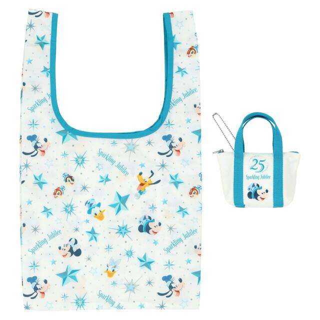 ショッピングバッグ 2,900円|「東京ディズニーシー25周年“スパークリング・ジュビリー”」スペシャルグッズ|販売店舗:東京ディズニーシー「エンポーリオ」|発売日:2026年4月8日(水)