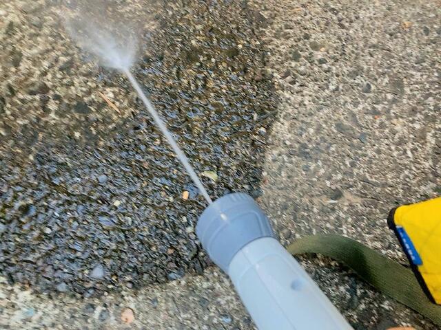 【アイリスオーヤマ 充電式ポータブルウォッシャー】頑固な汚れにはジェットモードを