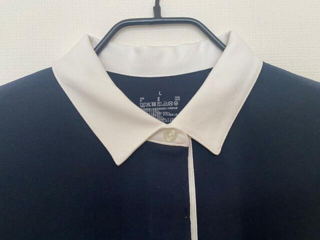 【無印良品 引き揃え天竺編み長袖ラガーワンピース】ラガーシャツのようなスポーティーな雰囲気もありつつ、ワンピースならではの女性らしさも兼ね備えています♪