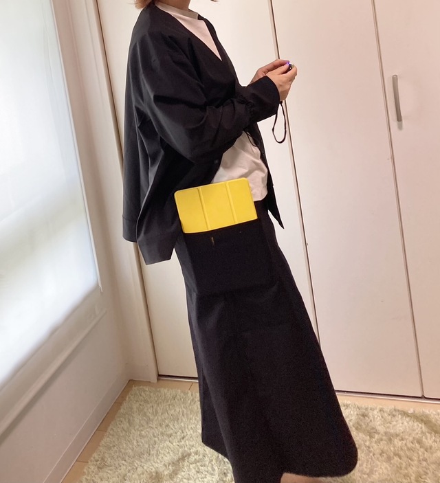 【ワークマン レディースストレージストレッチスカート】iPadが入っちゃう！