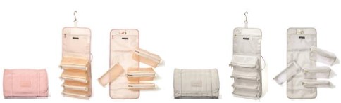 【Francfranc】キルティング リムーバブルポーチ（ピンク／グレー）価格：3,900円（税込）