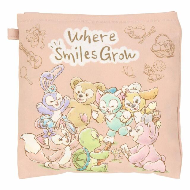 ショッピングバッグ 2,700円｜ダッフィー＆フレンズの「ウェア・スマイルズ・グロウ」グッズ｜東京ディズニーシー｜発売日：2024年7月1日（月）