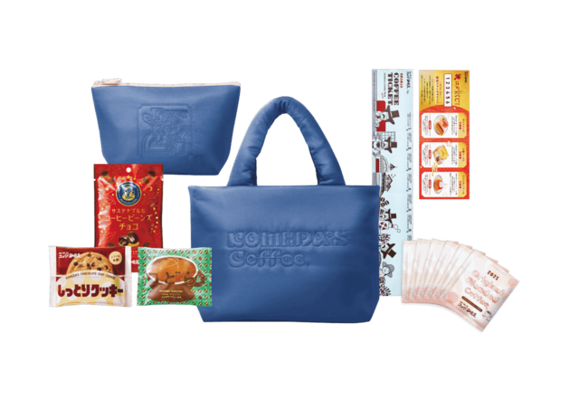 「2025年コメダの福袋　慶(よろこび)」＜価格：5,500円～6,700円(税込)＞【【コメダ珈琲店】豪華景品が当たるコメ宝くじ付き！キルティングバッグ入りの「2025年コメダの福袋」予約受付開始！】　