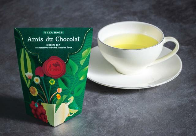 ルピシア「アミ デュ ショコラ ティーバッグ 5個　限定デザインBOX入」　680円