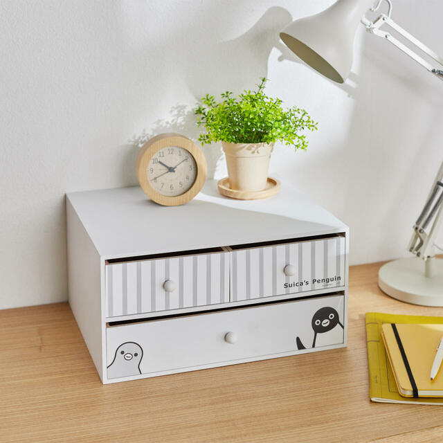 Suicaのペンギン ベルメゾン 2段卓上チェスト「Suicaのペンギン」