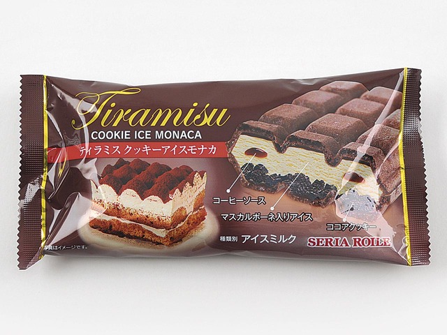 ティラミスクッキーアイスモナカ