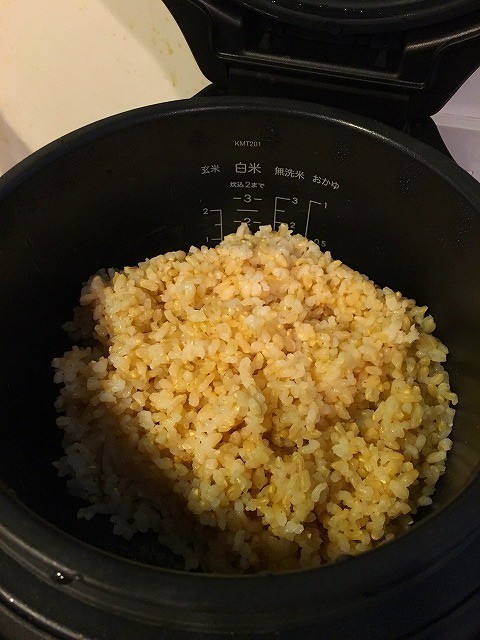 BALMUDA The Gohanで炊いた玄米