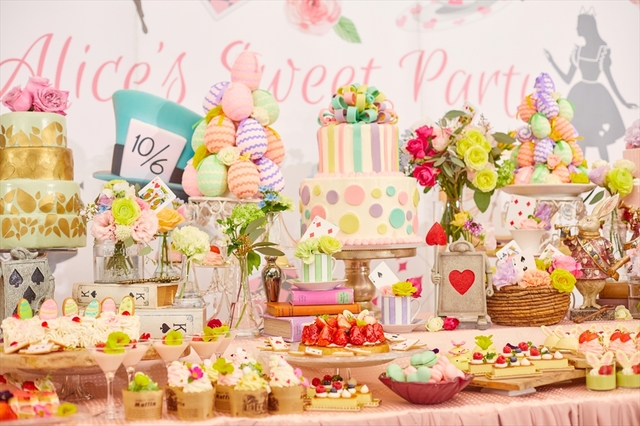 『アリスのスイートティーパーティー ～不思議の国のイースターガーデン～』デザートブッフェ