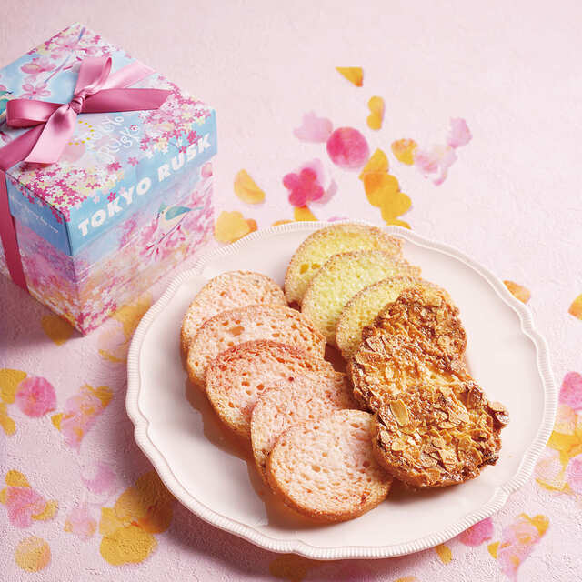 【東京ギフトパレット】東京ラスク「春だより」11枚入 1,080円 販売期間:~4月10日 ※無くなり次第終了