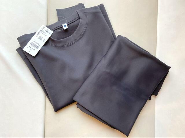 【GLOBAL WORK  上品スウェットセットアップ】一目見て生地の光沢感やハリ感がわかります