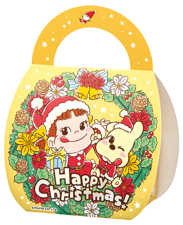 「クリスマスミニバッグギフト」＜11月上旬より順次発売、幅約125×奥行約65×高さ約155mm、各税込360円＞【不二家の2023年クリスマスケーキ】