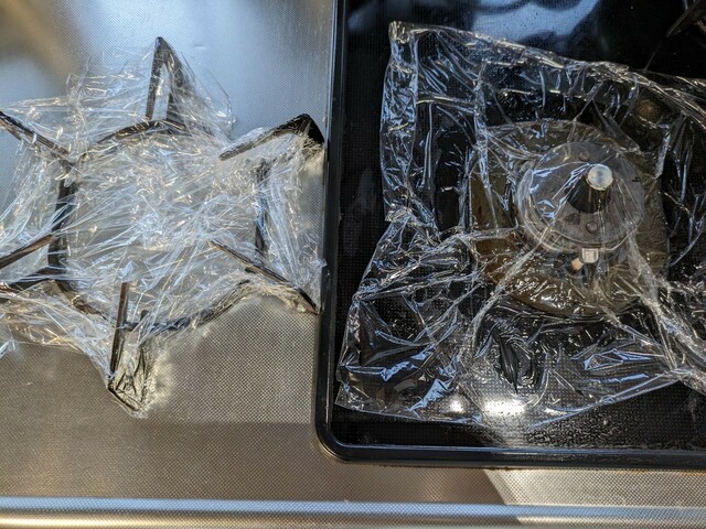 【こげとりぱっとビカ 万能タイプ】それぞれ6～7時間放置しておきます