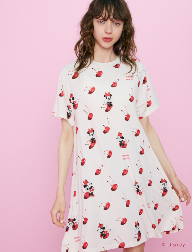 プリントワンピース ￥8,360｜ジェラート ピケ「ディズニー ミニーマウス コレクション」