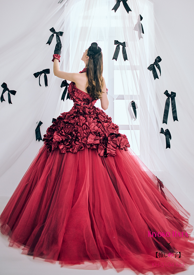 クラウディア｜KIYOKO HATA × TVアニメ『【推しの子】』ウェディングドレス｜「有馬かな」モデル KH-5104_Red