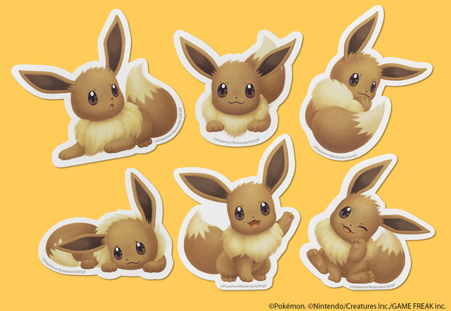 「ポケモン東京ばな奈 イーブイ缶」イーブイ缶についてくる！全6種類のスペシャルステッカーも