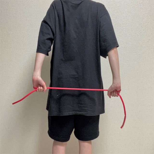 【キャンドゥ トレーニングチューブ（ソフト）】巻き肩解消にもぴったり