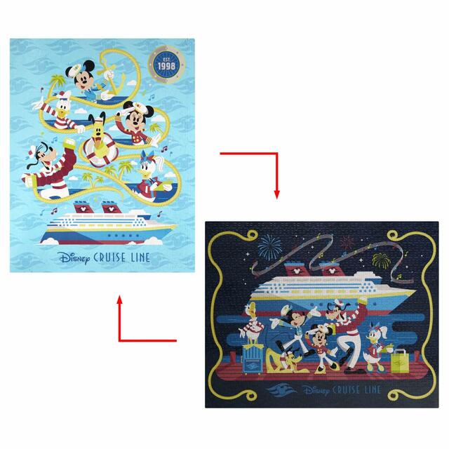 ミッキー＆フレンズ ジグソーパズル リバーシブル 1000ピース Disney Cruise Line 3,630円