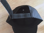 【ワークマンの黒キャップ】マジックテープで調節可能