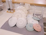 【使用前】食洗機を使っていても手洗いするケースはしばしば。お皿は広げないと置けないし、しっかり立てられないのでなかなか乾かないことも…