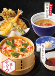 （組み合わせ例）本ずわいかに いくらせいろ御飯とかに汁セット ＋ 小天ぷらのセット