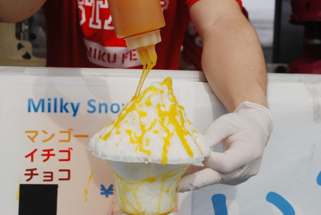 「肉フェス TOKYO 2015 春」／ミルクかき氷