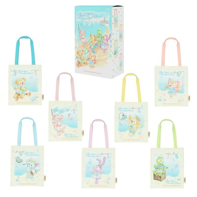 トートバッグセット 10,500円｜東京ディズニーシー25周年「ダッフィー＆フレンズのファインド・ユア・ビューティフル・ブルー！」グッズ｜販売店舗：東京ディズニーシー「マクダックス・デパートメントストア」｜発売日：2026年4月14日（火）