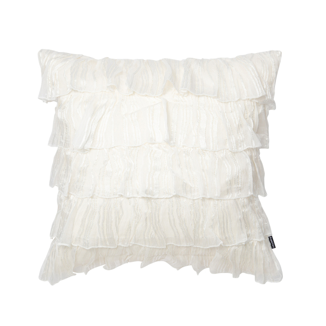 フリル ストライプ クッションカバー：3,500円（税込）