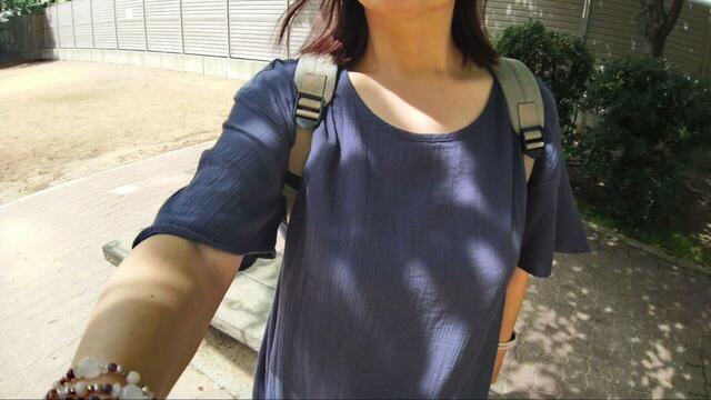 【ワークマン たためて自立する撥水トートリュック】シンプルな肩ベルトで、背負ってもすっきり見えます♪