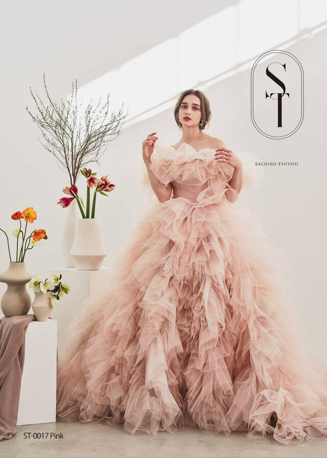 【クラウディア】ST新作ウェディングドレス｜ST-0017_Pink