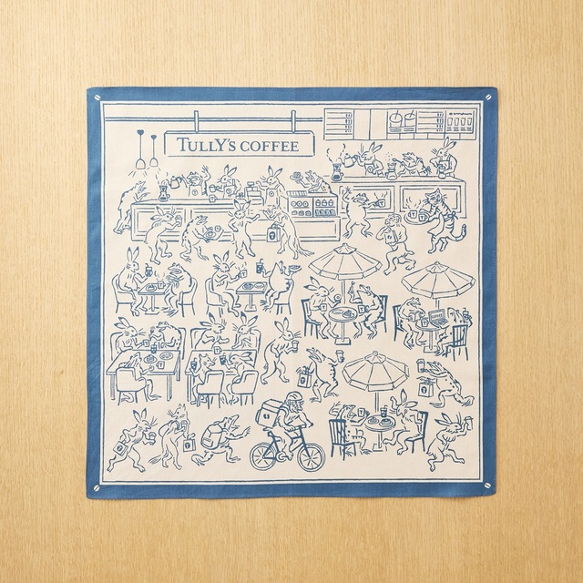 「タリーズFUROSHIKI鳥獣戯画（コーヒーショップ）」＜1,280円（税込）＞【タリーズ初の「アーモンドミルク」を使用した季節限定ドリンクが登場】