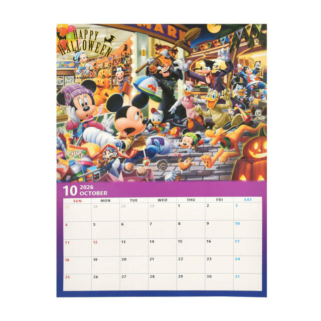 ミッキー＆フレンズ 壁掛けカレンダー CALENDAR＆ORGANIZER 2026 2,200円