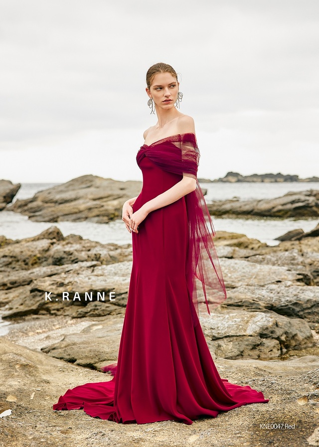 クラウディア|「K.RANNE-クランネ-」新作ウェディングドレス|KNE0047_Red