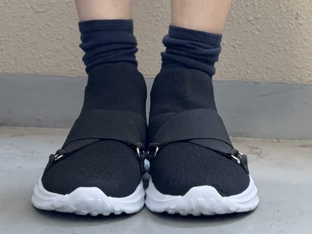 【FOUND GOOD ニットスニーカー】2kmほど歩いても靴擦れなし！歩きやすさ抜群です