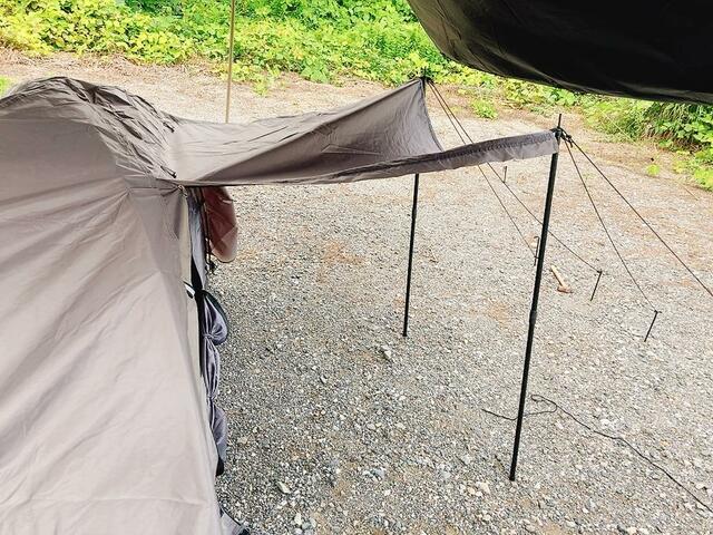 【ワークマン 【WEB限定】BASICドームテント 1人用 （キャノピー110cm）】広く快適に過ごせる前室