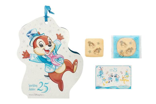 クッキー 紙箱 チップ＆デール 東京ディズニーシー25周年 スパークリング・ジュビリー