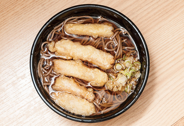 よもだそば 銀座店／岩下の新生姜天そば　430円